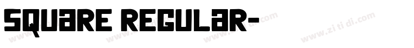 Square Regular字体转换 Square Regular字体转换